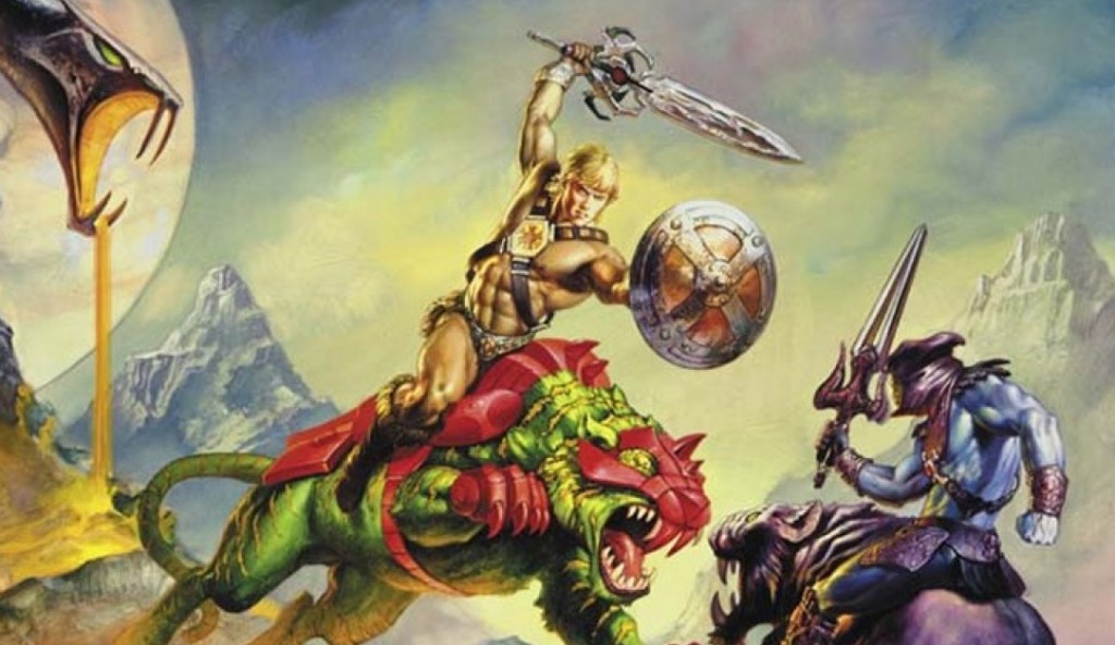 He-man whooping Skeletor's ass
